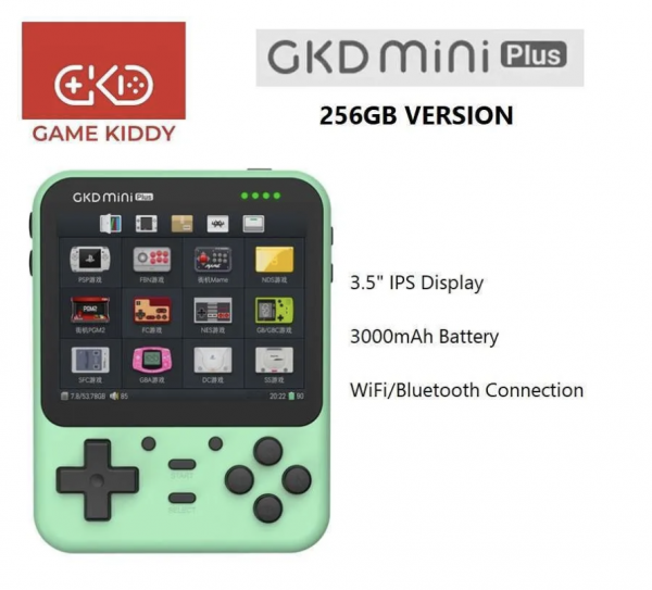 Game Kiddy GKD MINI Plus 256GB - Retro Handheld Gaming Console