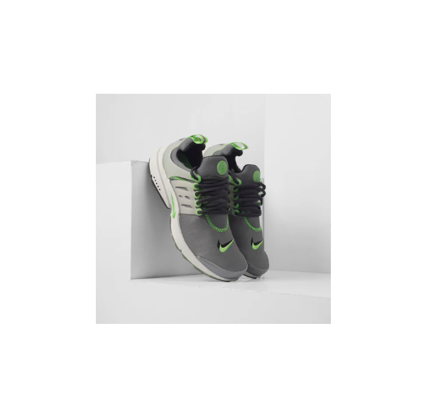 NIKE AIR PRESTO PRM SMOKE GREY SCREAM GREEN [FJ2685 001]