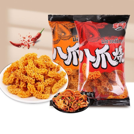 Snack Viral Cemilan Keripik Gurita Octopus Roasted 46gr Gurih Renyah Halal Makanan Ringan