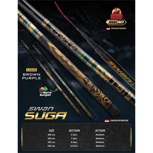 JORAN TEGEK SEMI CARBON SWAN TARANTULA/SUGA 300 360 450 540 MURAH - TARANTULA, 300