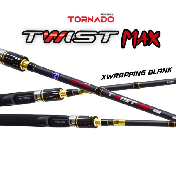 TORNADO Joran Spinning TWIST MAX Fuji 165cm - 180cm Carbon Solid Ring - 165cm / 6-15Lb