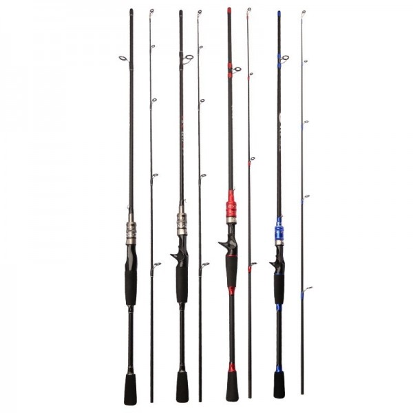 Joran Pancing Karbon Luya Portable Carbon Fiber Telescopic Memancing - Gagang lurus, 1.6m