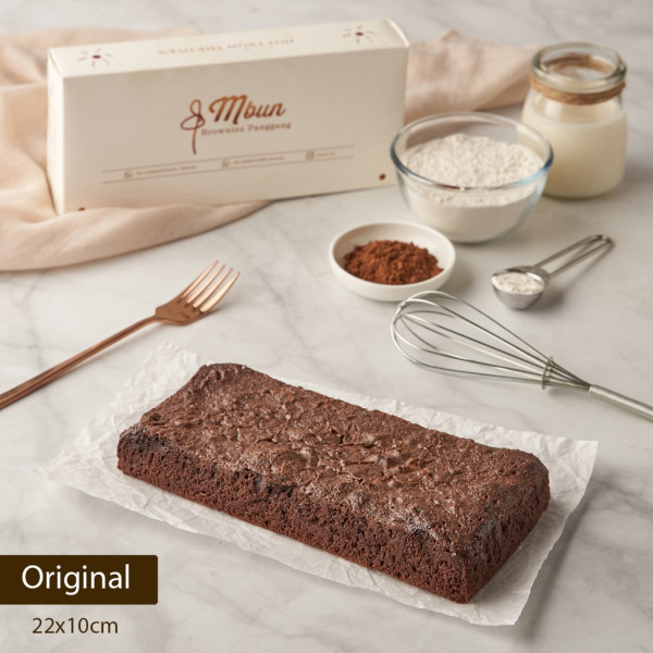 Mbun Brownies Panggang Ukr 22x10 | Brownies Panggang | Brownies Melted | Fudgy Brownies | Coklat | Keju | Makanan Ringan