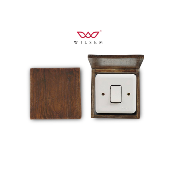 Frame Saklar Lampu Kayu Jati Asli 100% 3D Glow in the Dark/Frame Saklar