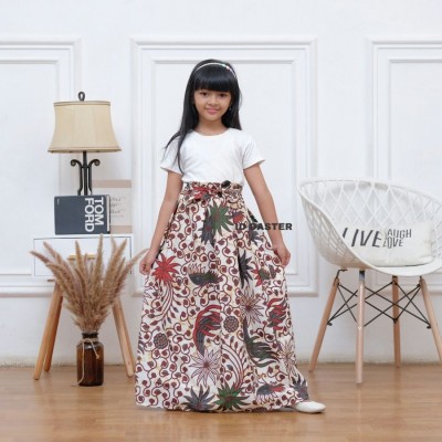 Rok Batik Anak Panjang Perempuan SD - Motif A, S
