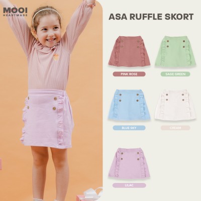 Mooi Rok Anak Perempuan Asa Ruffle Skort - PINK ROSE, 2 YEARS