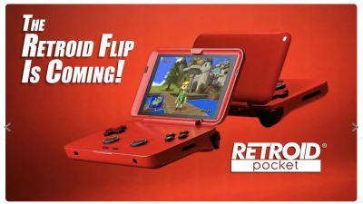 Retroid Pocket Flip Handheld Retro Video Game Console Android System -REd