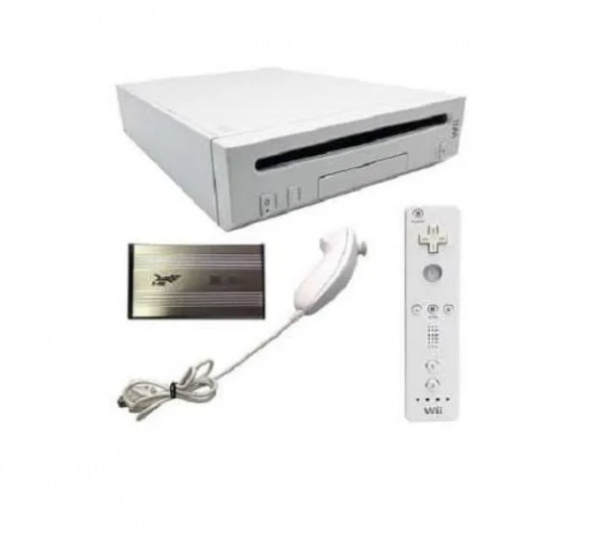 Nintendo Wii White Console + Hdd 20 Gb (45 Game)