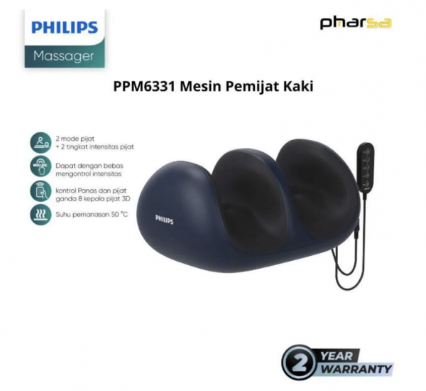 [Pharsa] Philips massage PPM6331 Mesin pemijat kaki Pijat kaki Sepenuhnya otomatis Terapkan kompres panas