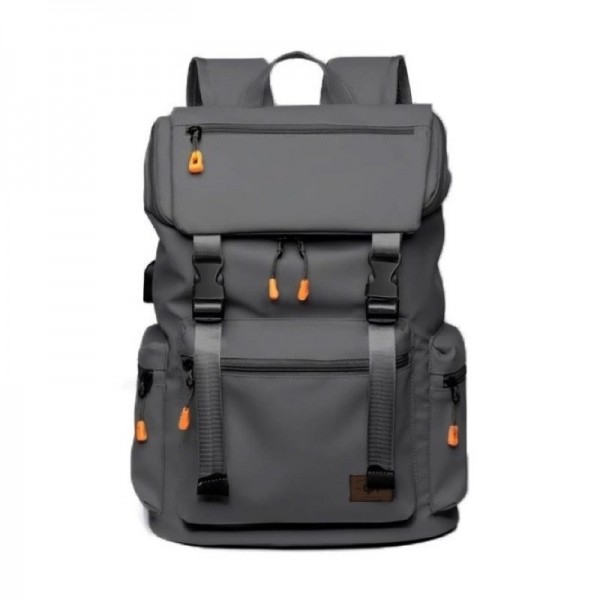 Tas Ransel Pria Waterproof Backpack Pria Tas Anti Air Bimo - Abu-abu