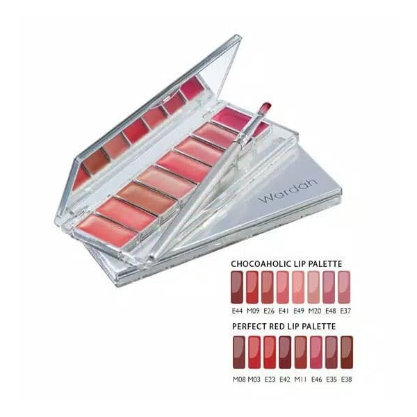 Wardah Lip Palette 8 in 1 Paket 8 Warna Lipstick Pallette