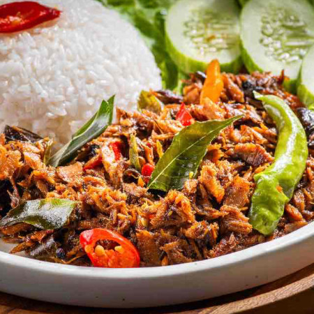 Makanan Siap Saji Ikan Kayu Khas Aceh | Olahan Makanan Halal Ikan Kayu Aceh Suwir