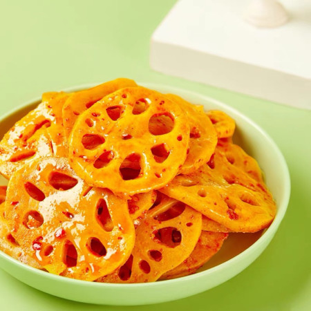 Snack Lotus Pedas Siap Saji/30gram ShinBuWang snack akar teratai pedas