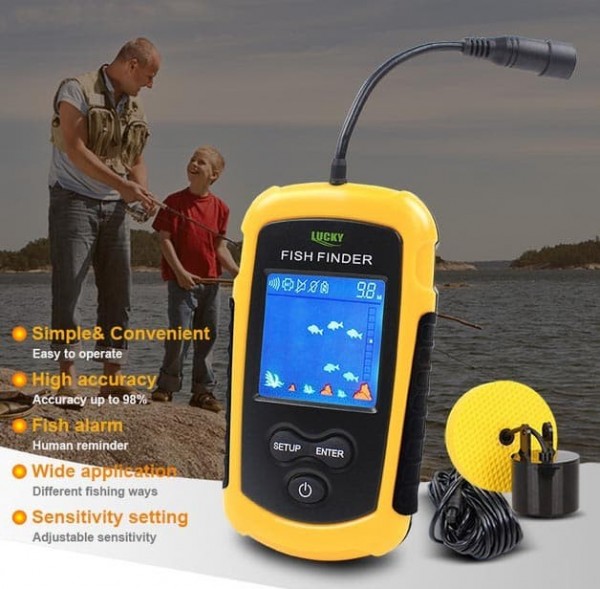 Fish Finder Lucky Color FFC1108 Pencari Ikan Sonar Sensor FFC1108-1