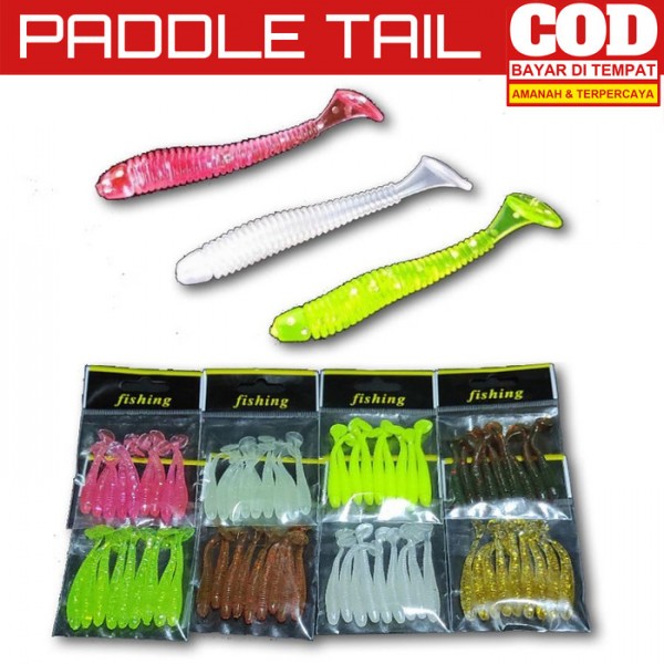 Soft lure Paddle Tail Silikon Softlure Karet