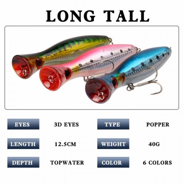 Popper Umpan Popping Big GT Popping Top Water - Merah Muda