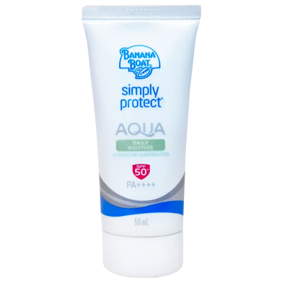 BANANA BOAT  Simply Protect Aqua Daily Moisture Sunscreen Lotion SPF50+ 50ml