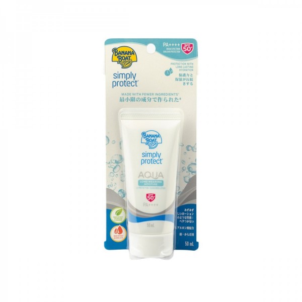 BANANA BOAT  Simply Protect Aqua Long Wearing Moisture Sunscreen Lotion SPF50+ 50ml