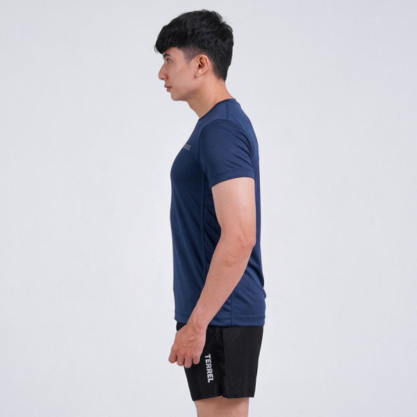 Terrel Basic tee navy tshirt baju olah raga gym lari running