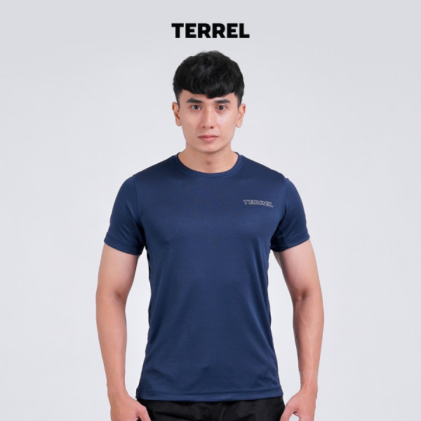 Terrel Basic tee navy tshirt baju olah raga gym lari running