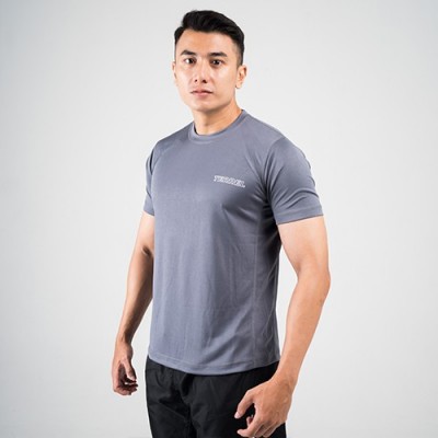 Terrel Basic tee grey tshirt baju olah raga gym lari running