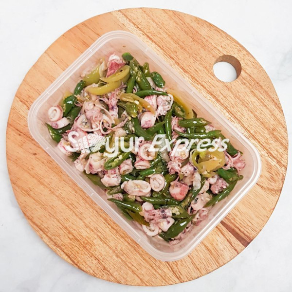 KIRIM INSTAN LAUK FROZEN HOMEMADE - Cumi Cabe Pedes