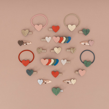 Mimi & Lula Retro Heart Ponies / Aksesoris Ikat Rambut Anak