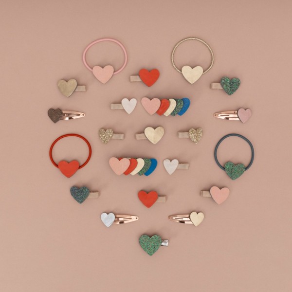 Mimi & Lula Retro Heart Ponies / Aksesoris Ikat Rambut Anak