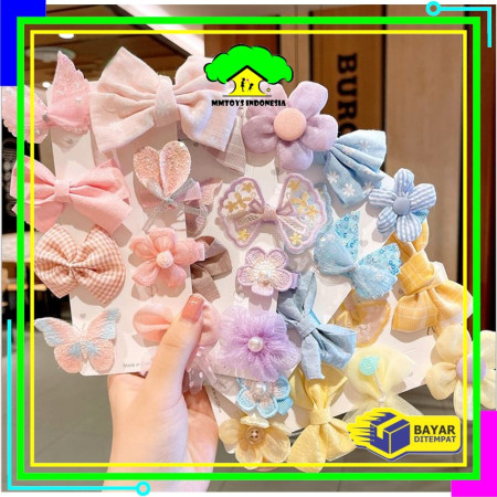 MI-C323 Jepit Rambut Anak Ala Korea 9IN1 / Aksesoris Jepitan Rambut Pi - 9IN1 PART 4, 04