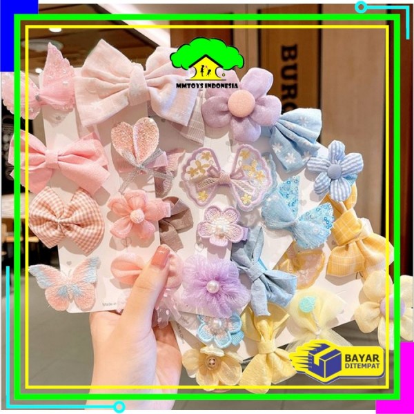 MI-C323 Jepit Rambut Anak Ala Korea 9IN1 / Aksesoris Jepitan Rambut Pi - 9IN1 PART 4, 04