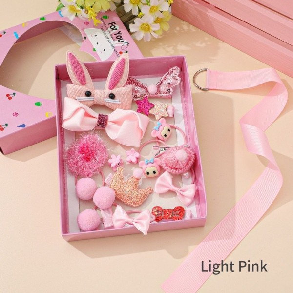 ikat rambut karet anak perempuan jepitan hair clip aksesoris 18pcs