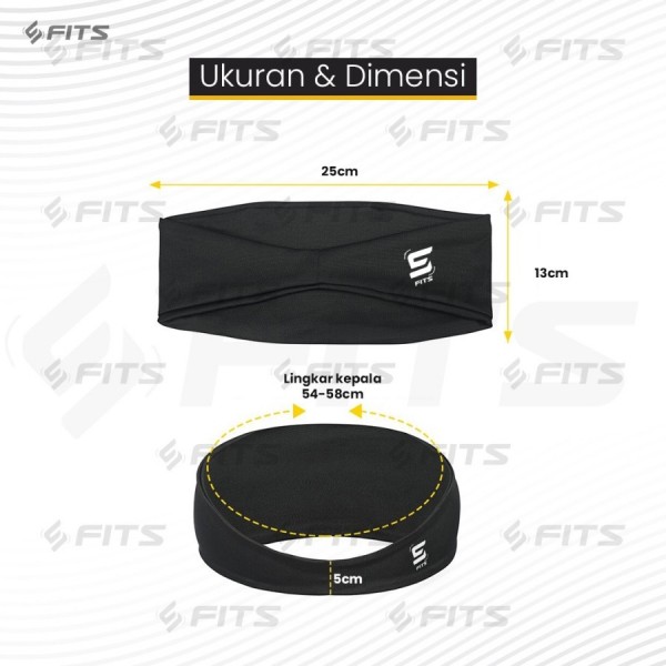 SFIDN FITS Quick Dry Head Band | Ikat Kepala Running Olahraga