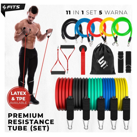 SFIDN FITS Premium Resistance Tube | Resistance Elastic Band - TPE 150lb