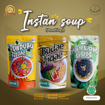 Bundling Hemat Paket Instant Soup Korea Jjigae Halal