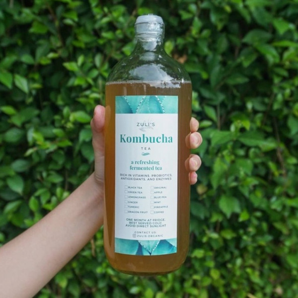 Kombucha Tea (Siap Minum) Tersedia Varian Rasa | Minuman Kombucha | Zuli’s Organic