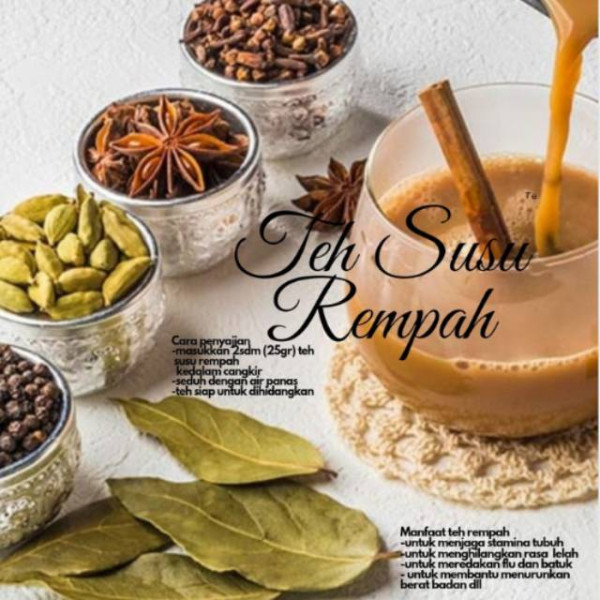 Teh susu rempah / teh kapulaga / teh arab / teh india 250 gram