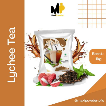 Bubuk Minuman Rasa Lychee Tea 1kg / Minuman Kekinian Lychee Tea Termurah / MaxiPowder