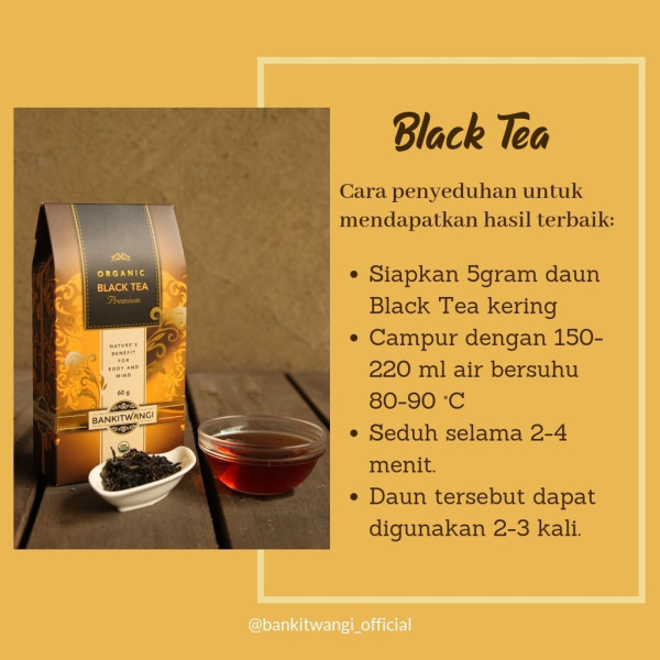 Bankitwangi Organic Black Tea 60gr - Teh Organik,Teh Hitam,Teh Premium