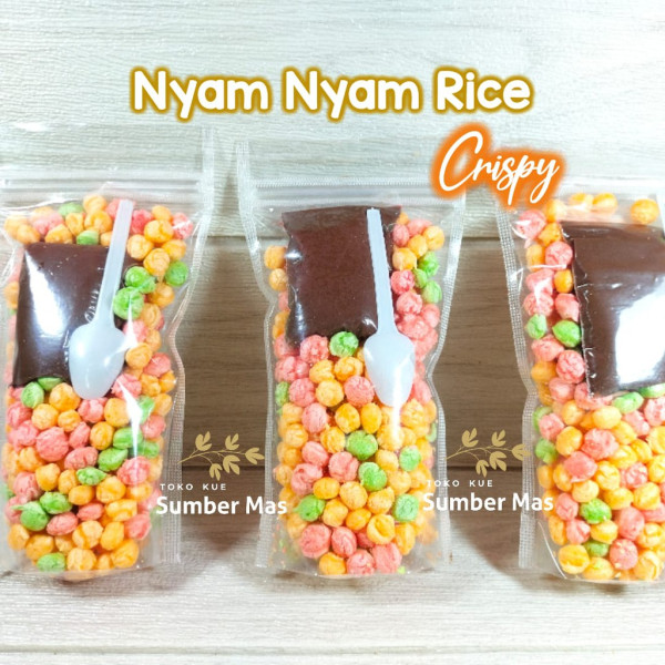 NYAM NYAM RICE CRISPY PAKET COKLAT
