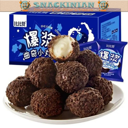 Lava Cookies Balls dengan Isi Cream Susu Lumer dan Manis Dengan Lapisan Coklat Cruchy Berat Bersih 10gr/Pcs