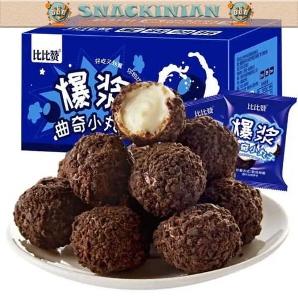 Lava Cookies Balls dengan Isi Cream Susu Lumer dan Manis Dengan Lapisan Coklat Cruchy Berat Bersih 10gr/Pcs