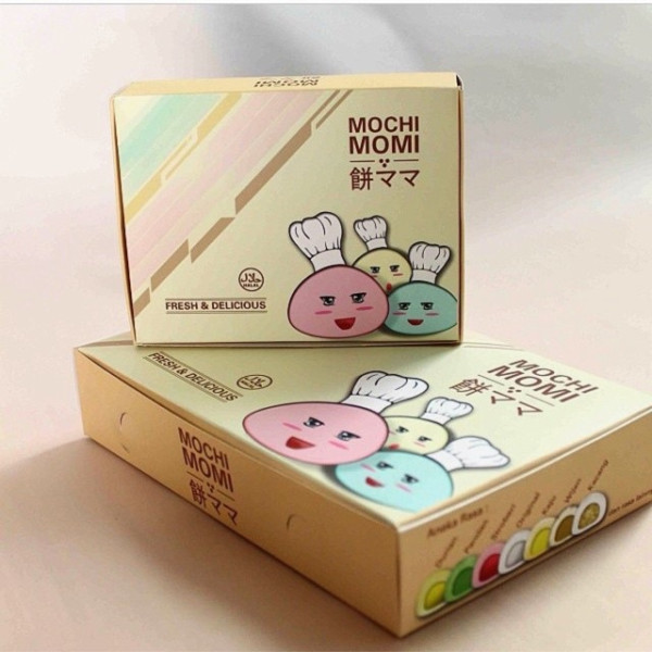 Gonze x mochi box kecil/moci cake/cemilan manis kue basah/mochi korea oleh oleh khas cianjur