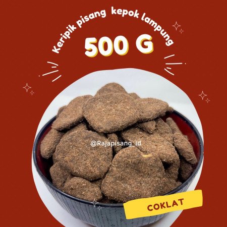 Keripik Pisang Coklat & Aneka Rasa (koin) khas lampung termurah!! coklat tebel tidak keras