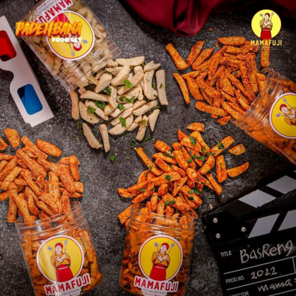 Mamafuji - Basreng Pedas Asin Balado Original Pedas Daun Jeruk 850gr