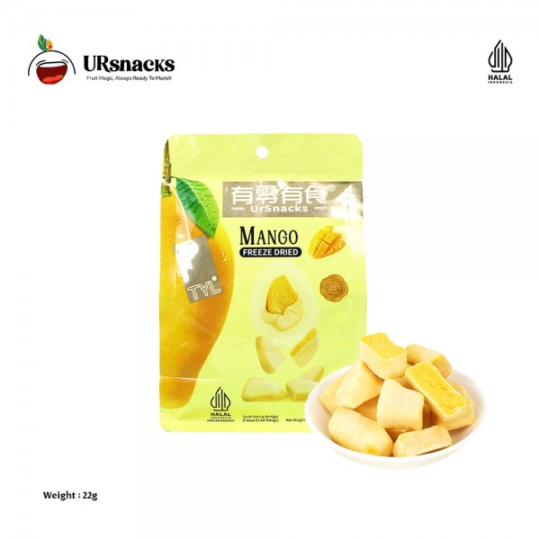 URSNACKS Freeze Dried Mango - Snack Keripik Buah Mangga