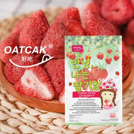 OATCAK Freeze Dried Strawberry buah kering stroberi