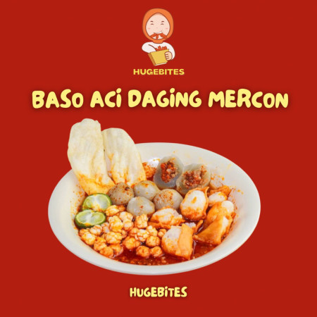 HUGEBITES - PAKET 4 BASO ACI (KEJU, DAGING CINCANG, DAGING MERCON DAN TULANG RANGU)