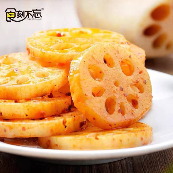 [HALAL] Shikebuwang Lotus Spicy Snack/Lotus Snack/Cemilan Siap Saji/食刻不忘香辣藕丁
