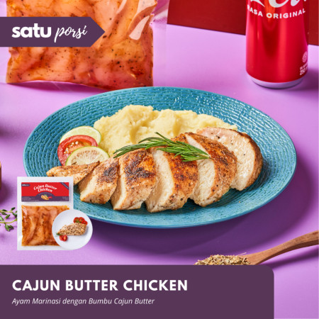 Frozen Food Satu Porsi Siap Masak Cajun Butter Chicken