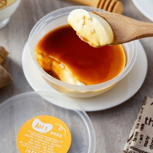 Japanese milk pudding / Purin / puding gyukaku + brown sugar